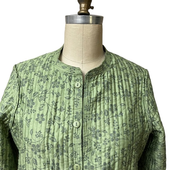 Cottagecore Appleseeds Quilted Jacket Reversible Floral Small - Picture 10 of 11